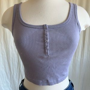Uniqlo Purple Cropped Tank